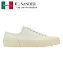 【数量限定・在庫限り・早い者勝ち!】 ジルサンダー / Jil Sander Ivory Canvas Sneakers / J32WS0034P 5242 / J32WS0034P 5242 102 / J32WS0034P5242 / J32WS0034P5242 102 / J32WS0034P5242102 / スニーカー