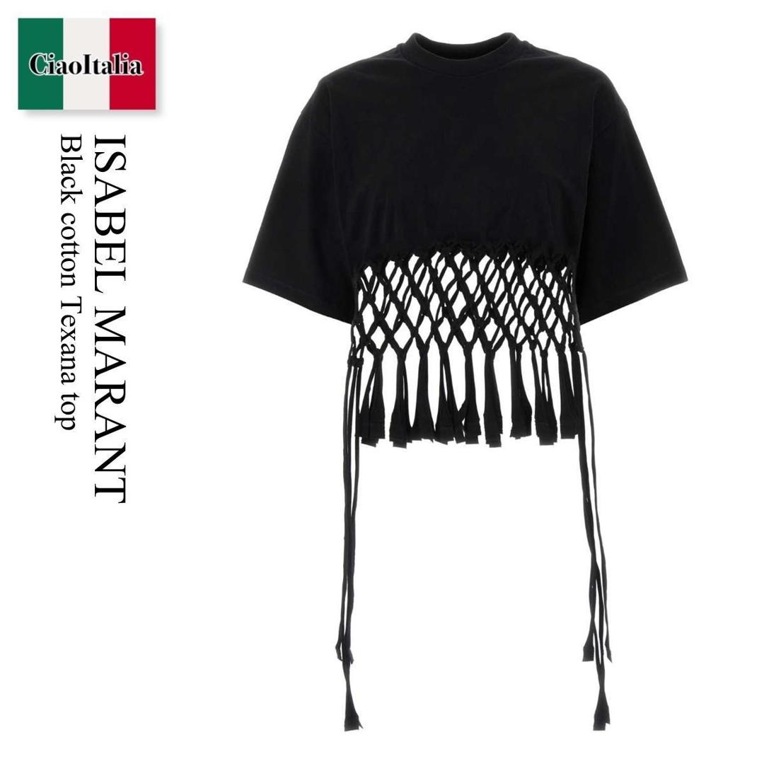 【数量限定・在庫限り・早い者勝ち!】 イザベルマラン / Isabel Marant Black Cotton Texana Top / TS0199 FAB2N02I / TS0199 FAB2N02I 01BK / TS0199FAB2N02I / TS0199FAB2N02I 01BK / TS0199FAB2N02I01BK / トップスその他