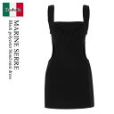 【数量限定・在庫限り・早い者勝ち!】 マリーンセル / Marine Serre Black Polyester Blend Mini Dress / D188...