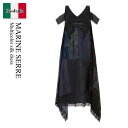 【数量限定・在庫限り・早い者勝ち!】 マリーンセル / Marine Serre Multicolor Silk Dress / D181SS23WUWOVSE...