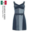 【数量限定・在庫限り・早い者勝ち!】 マリーンセル / Marine Serre Denim Dungarees Dress / D184SS23WUDENCO...