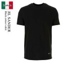 【数量限定・在庫限り・早い者勝ち!】 ジルサンダー / Jil Sander Black Cotton T-Shirt / J22GC0128J 20073 /...