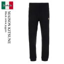【数量限定・在庫限り・早い者勝ち!】 メゾン キツネ / Maison Kitsune Black Cotton Joggers / LM01114KM0001...