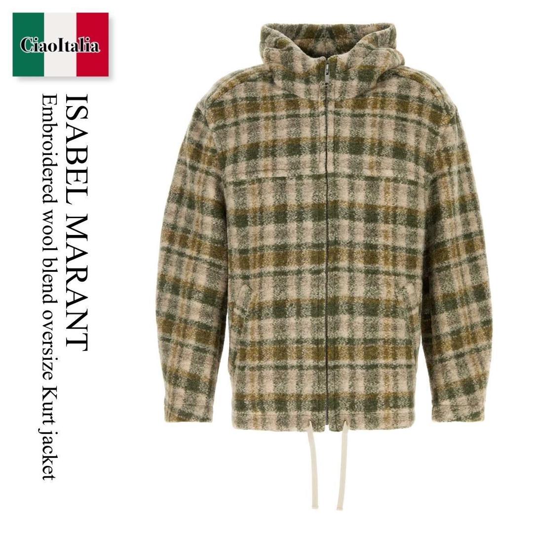 【数量限定・在庫限り・早い者勝ち!】 イザベルマラン / Isabel Marant Embroidered Wool Blend Oversize Kurt Jacket / MA0069 HDB3D04H / MA0069 HDB3D04H KAEC / MA0069HDB3D04H / MA0069HDB3D04H KAEC / MA0069HDB3D04HKAEC / ジャケットその他