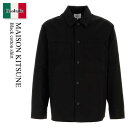 【数量限定・在庫限り・早い者勝ち!】 メゾン キツネ / Maison Kitsune Black Cotton Shirt / MM00401WW0122 /...