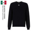 【数量限定・在庫限り・早い者勝ち!】 マリーンセル / Marine Serre Black Stretch Viscose Sweater / MTK004A...