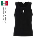 【数量限定・在庫限り・早い者勝ち!】 ジェイダブリュ アンダーソン / Jw Anderson Black Cotton Tank Top / JO0246PG...