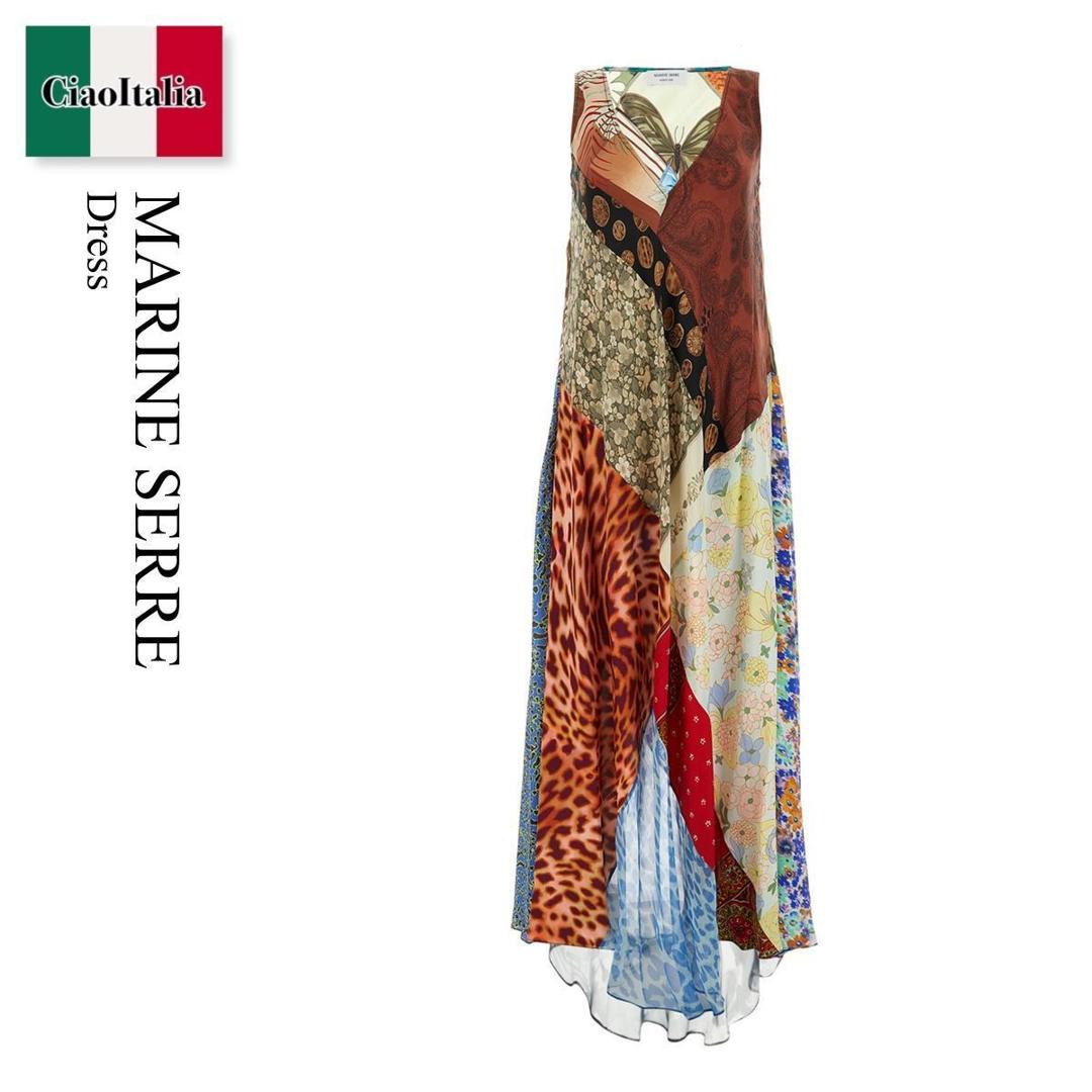 【数量限定・在庫限り・早い者勝ち!】 マリーンセル / Marine Serre Dress / WDR024UWOV0005 / WDR024UWOV0005 MU00 / WDR024UWOV0005MU00 / ワンピース