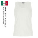 【数量限定・在庫限り・早い者勝ち!】 ボッテガ・ヴェネタ / Bottega Veneta White Stretch Cotton Tank Top / 71...
