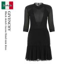 【数量限定・在庫限り・早い者勝ち!】 ジバンシィ / Givenchy Black Stretch Viscose Blend Mini Dress / BW2...