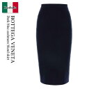 【数量限定・在庫限り・早い者勝ち!】 ボッテガ・ヴェネタ / Bottega Veneta Dark Blue Cashmere Blend Skirt / 7...