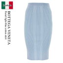 【数量限定・在庫限り・早い者勝ち!】 ボッテガ・ヴェネタ / Bottega Veneta Pastel Light-Blue Cotton Skirt / 7...