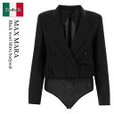 【数量限定・在庫限り・早い者勝ち!】 マックスマーラ / Max Mara Black Wool Mirra Bodysuit / 242119 004 / 2...