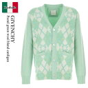 【数量限定・在庫限り・早い者勝ち!】 ジバンシィ / Givenchy Pastel Green Wool Blend Cardigan / BM90TJ4YL...