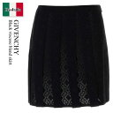 【数量限定・在庫限り・早い者勝ち!】 ジバンシィ / Givenchy Black Viscose Blend Skirt / BW40XW4ZPN / BW4...