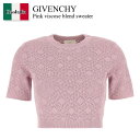 【数量限定・在庫限り・早い者勝ち!】 ジバンシィ / Givenchy Pink Viscose Blend Sweater / BW90TT4ZPN / BW...