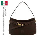 【数量限定・在庫限り・早い者勝ち!】 ミュウミュウ / かばん / カバン / Miu Miu Dark Brown Nappa Leather Avenue ...