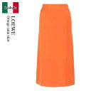 【数量限定・在庫限り・早い者勝ち!】 ロエベ / Loewe Orange Satin Skirt / S359Y08X20 / S359Y08X20 BRIG...
