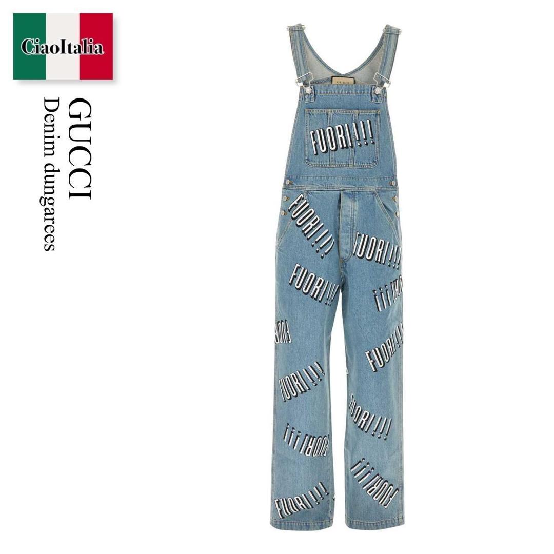 【数量限定・在庫限り・早い者勝ち!】 グッチ / Gucci Denim Dungarees / 742592 XDCFU / 742592 XDCFU 445...