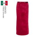 【数量限定・在庫限り・早い者勝ち!】 グッチ / Gucci Fuchsia Velvet Skirt / 759796 Z8BMP / 759796 Z8BM...