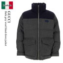 【数量限定・在庫限り・早い者勝ち!】 グッチ / Gucci Dark Grey Wool Blend Down Jacket / 770791 Z8BNU /...