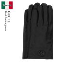【数量限定・在庫限り・早い者勝ち!】 グッチ / Gucci Black Leather Gloves / 727367 4SACC / 727367 4SAC...