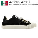 【数量限定・在庫限り・早い者勝ち!】 メゾン マルジェラ / Maison Margiela Black Leather And Canvas New Evol...