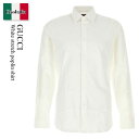 【数量限定・在庫限り・早い者勝ち!】 グッチ / Gucci White Stretch Poplin Shirt / 791735 26242 / 79173...