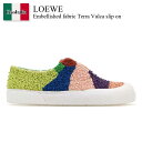 【数量限定・在庫限り・早い者勝ち!】 ロエベ / Loewe Embellished Fabric Terra Vulca Slip On / M816282X...