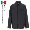 【数量限定・在庫限り・早い者勝ち!】 グッチ / Gucci Dark Grey Polyester Blend Padded Shirt / 791432 Z...
