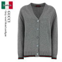 【数量限定・在庫限り・早い者勝ち!】 グッチ / Gucci Grey Wool Blend Cardigan / 813834 XKEJC / 813834 ...