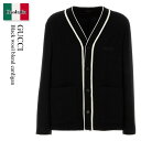 【数量限定・在庫限り・早い者勝ち!】 グッチ / Gucci Black Wool Blend Cardigan / 810723 Z7AF0 / 810723...