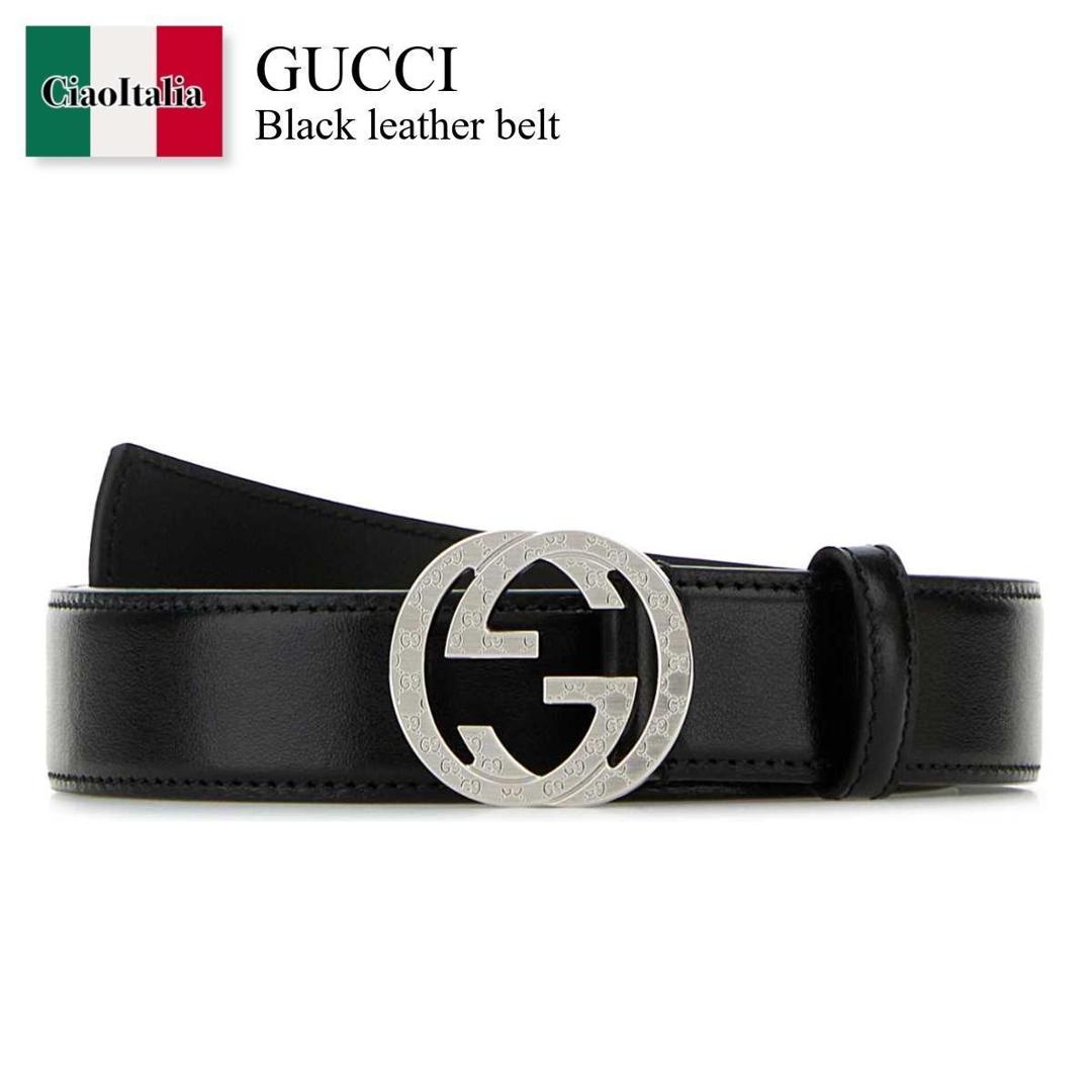 【数量限定・在庫限り・早い者勝ち!】 グッチ / Gucci Black Leather Belt / 812256 0YA0N / 812256 0YA0N 1000 / 8122560YA0N / 8122560YA0N 1000 / 8122560YA0N1000 / ベルト
