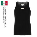【数量限定・在庫限り・早い者勝ち!】 メゾン マルジェラ / Maison Margiela Black Cotton Blend Tank Top / S50...