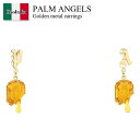 【数量限定・在庫限り・早い者勝ち!】 パームエンジェルス / Palm Angels Golden Metal Earrings / PWOD009F22MAT001 / PWOD009F22MAT001 7630 / PWOD009F22MAT0017630 / ピアス
