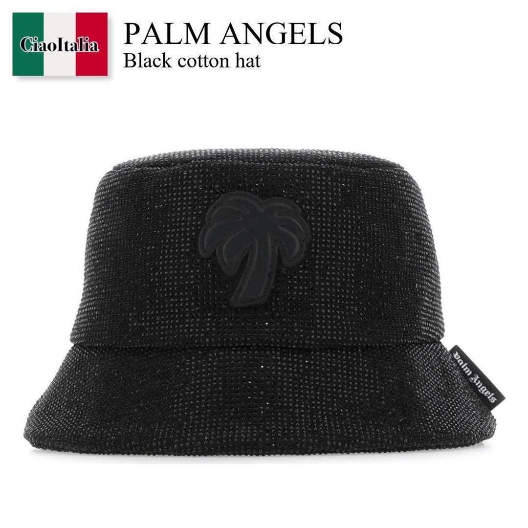 【数量限定・在庫限り・早い者勝ち!】 パームエンジェルス / Palm Angels Black Cotton Hat / PWLA027S23FAB001 / PWLA027S23FAB001 1010 / PWLA027S23FAB0011010 / ハット
