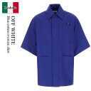 【数量限定・在庫限り・早い者勝ち!】 オフホワイト / Off White Blue Cotton Oversize Shirt / OMGG007S23FAB...