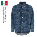【数量限定・在庫限り・早い者勝ち!】 パームエンジェルス / Palm Angels Printed Denim Oversize Shirt / PMYD02...