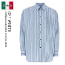 【数量限定・在庫限り・早い者勝ち!】 オフホワイト / Off White Embroidered Poplin Oversize Shirt / OMGE00...