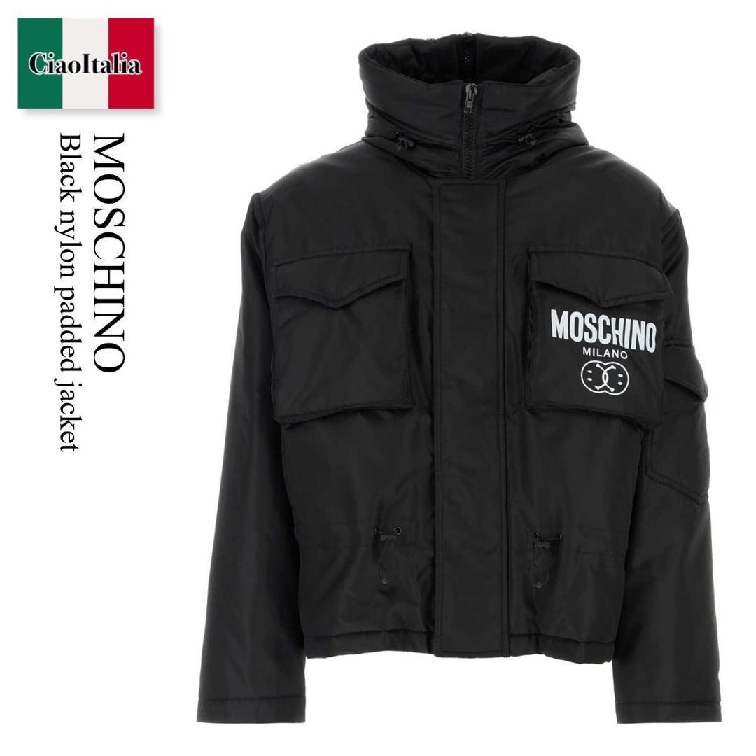 【数量限定・在庫限り・早い者勝ち!】 モスキーノ / Moschino Black Nylon Padded Jacket / J0635 2015 / J0635 2015 1555 / J06352015 / J06352015 1555 / J063520151555 / ブルゾン
