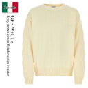 【数量限定・在庫限り・早い者勝ち!】 オフホワイト / Off White Ivory Stretch Cotton Blend Oversize Sweate...