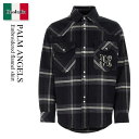 【数量限定・在庫限り・早い者勝ち!】 パームエンジェルス / Palm Angels Embroidered Flannel Shirt / PMES023R2...