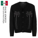【数量限定・在庫限り・早い者勝ち!】 パームエンジェルス / Palm Angels Black Nylon Blend Cardigan / PMHB023R...