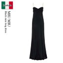 【数量限定・在庫限り・早い者勝ち!】 ミュウミュウ / Miu Miu Black Stain Long Dress / MF5236 F0002 / MF52...