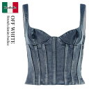 【数量限定・在庫限り・早い者勝ち!】 オフホワイト / Off White Stretch Denim Bodice / OWYP007S24DEN001 / ...
