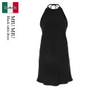 【数量限定・在庫限り・早い者勝ち!】 ミュウミュウ / Miu Miu Black Satin Dress / MF5417 F0002 / MF5417 SO...