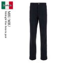 【数量限定・在庫限り・早い者勝ち!】 ミュウミュウ / Miu Miu Midnight Blue Batavia Pant / MP1804 F0008 / ...