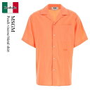 【数量限定・在庫限り・早い者勝ち!】 MSGM / Msgm Peach Viscose Blend Shirt / 3440ME14X237009 / 344...