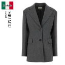 【数量限定・在庫限り・早い者勝ち!】 ミュウミュウ / Miu Miu Jacket / MH1952 F063H / MH1952 SOOO11H4 F063...