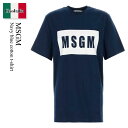 【数量限定・在庫限り・早い者勝ち!】 MSGM / Msgm Navy Blue Cotton T-Shirt / 3640MM520247002 / 3640...